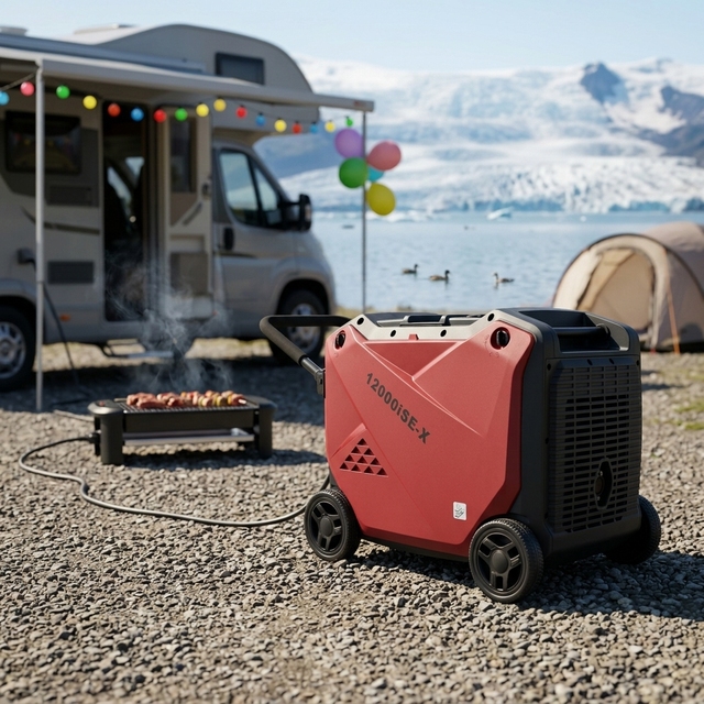2026 New Style Hot Sale Factory Price10kw Max Power 50Hz 220V Portable Air-Cooled 4-Stroke Inverter Gasoline Generator Dual