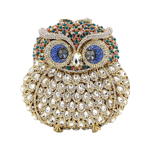 Women Owl Shaped Shoulder Bag Unique Rhinestones handbag Novelty Evening bag for Formal Dinner Music Festive - Product Image 4