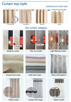 Voilages transparents de haute qualité en tulle uni, prêts à poser pour fenêtres - 3 couleurs en stock : bleu, gris, blanc