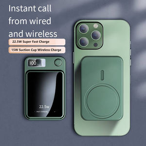 Banco de energía mini 10000mAh pantalla LED banco de energía inalámbrico magnético para OEM personalizado - Product Image 6