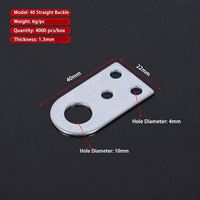 En gros : Code d'angle de porte, Boucle de verrouillage droite, Boucle coudée, Accessoires pour portes et fenêtres, Clip d'oreille