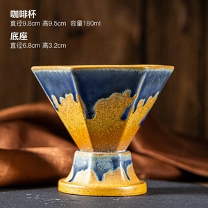 Tazza da caffè creativa leggera di lusso in ceramica con Design esagonale tazza da acqua ad alto valore per tè pomeridiano tazza da caffè - Product Image 6