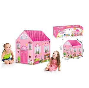 Tente château princesse confortable, tente pour filles, jouet Pop-Up rose, maison pour tipi - Product Image 1