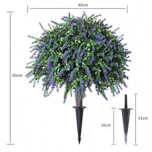 Plante artificielle, cyprès topiaire <span class=keywords><strong>en</strong></span> boule, petit arbre bonsaï, plantes artificielles pour la décoration intérieure et extérieure de la maison <span class=keywords><strong>en</strong></span> pots - Product Image 6