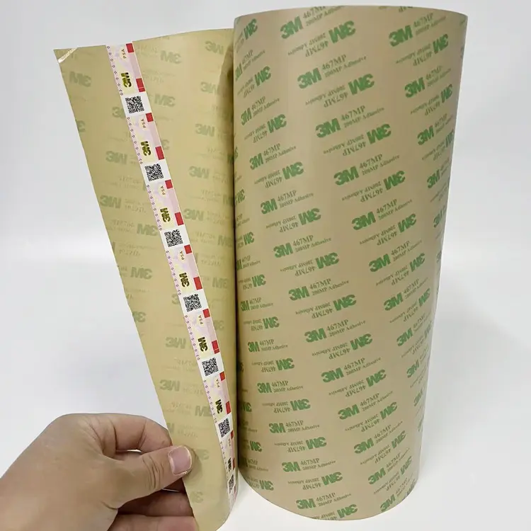 customized 24inch x 60yards heat resistant double-sided adhesive 3 m 467mp 200mp adhesive transfer tape