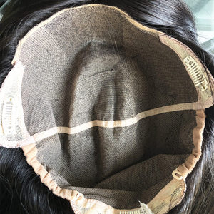 <span class=keywords><strong>Perruque</strong></span> prête à être expédiée, base en soie complète, 100% cheveux humains vierges russes, perruques en soie pour femmes blanches, vente en gros pour salons de coiffure - Product Image 1