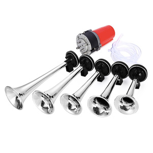 Corne à air pour camion, urgence, 150db, 12V, 24V, super puissante, <span class=keywords><strong>Alpex</strong></span> 5 trompettes, pour voiture, camion, bateau - Product Image 2