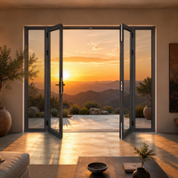 Porte Patio pour Maison, Villa, Jardin, Hôtel, Extérieur – Porte d'Entrée en Aluminium Personnalisée avec Verre – Façade Moderne Résidentielle