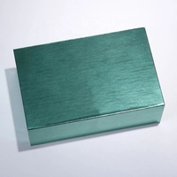 Boîte cadeau rigide en carton avec couvercle magnétique vert brillant de luxe avec doublure en mousse EVA PE EPE découpée sur mesure pour l'emballage d'huiles essentielles