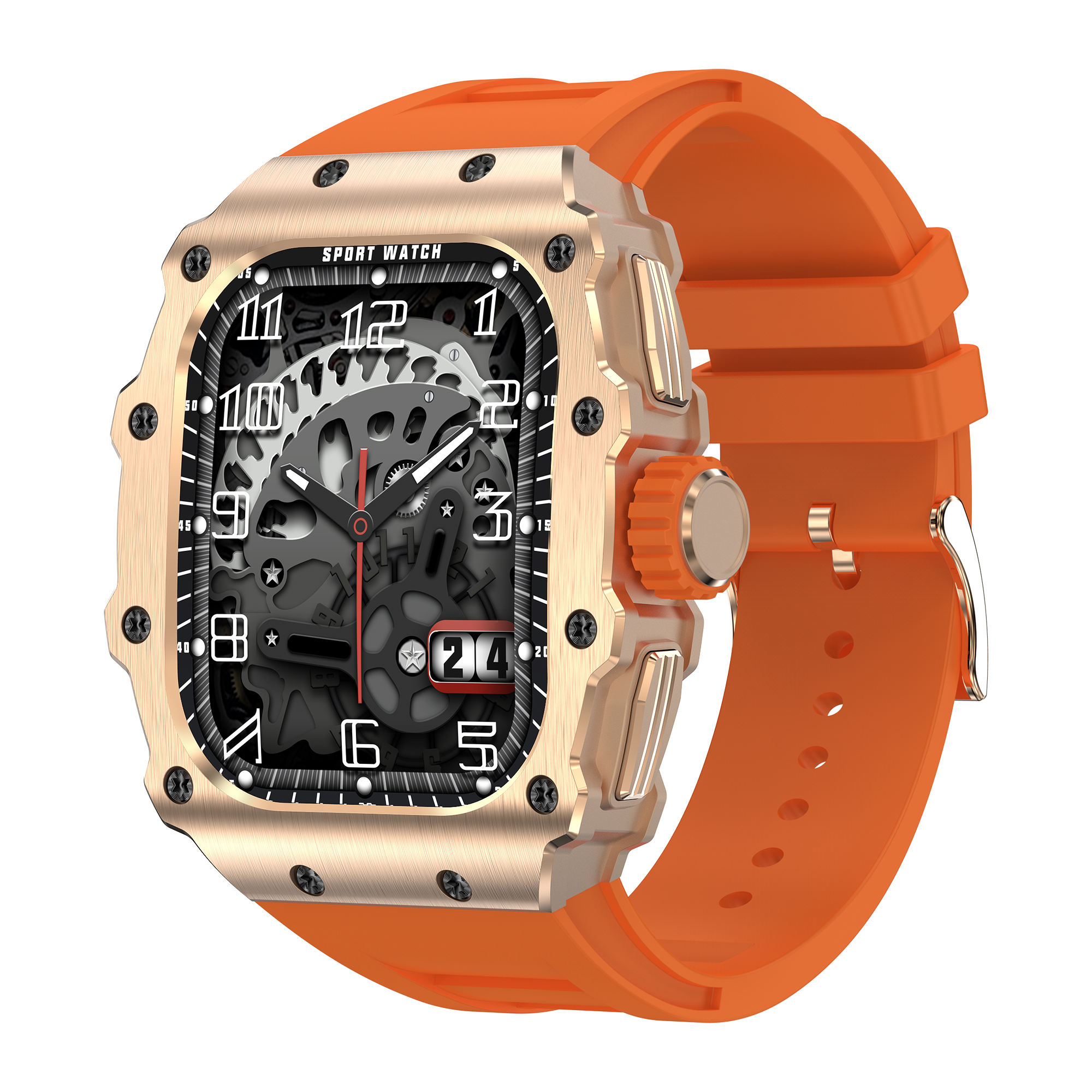 Boîtier doré-Orange