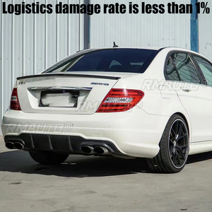 สปอยเลอร์หลังทรงสปอร์ตสำหรับตกแต่งภายนอกรถยนต์ Mercedes Benz W204 C Class 4 ประตู ปี 2007-2014 รุ่น C180 C200 C220 C260 C300 - Product Image 2