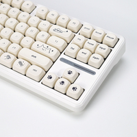 Capuchons de touches personnalisés 137 touches Froyo, style minimaliste mignon chien chat ours, profil KOA MOA, pour clavier mécanique DIY