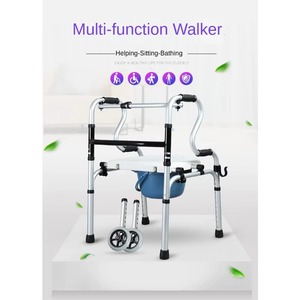 Foldable Mobility Frame Walking Aids Aluminum Zimmer Frame for Disabled Adults and the Elderly - Product Image 5