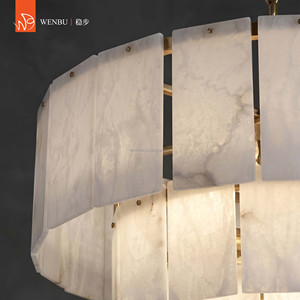 Spanish alabaster <b>chandelier</b> for villa mansion luxury pendant <b>lighting</b> grand decor - Product Image 3