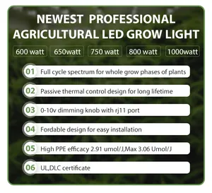 Populaire Tuinbouw Hydrocultuur Groenten Bloeien Uv Dimbaar Full Spectrum Indoor Led Plant Grow Light Bar