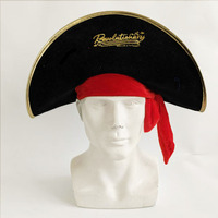 Coiffe de pirate amusante, accessoire photo d'Halloween, chapeau créatif en tissu de style japonais, design révolutionnaire pour les couples, les enfants et les adultes