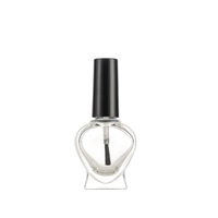 Flacon de vernis à ongles transparent de 10 ml, flacons de vernis gel, flacon d'huile à ongles en forme de crâne ou de cœur