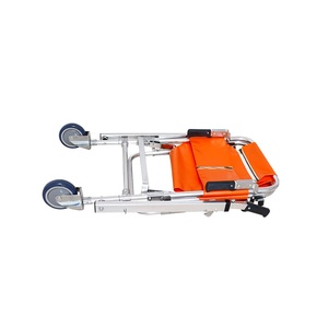 เก้าอี้พับฉุกเฉินแบบพกพา ทำจากอลูมิเนียมอัลลอยด์ ปรับระดับได้ ใช้สำหรับขนย้ายผู้ป่วย  ใช้แรงคน  ลดราคาจากโรงงาน - Product Image 2