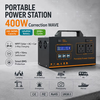 360Wh 400W Portable Power Station Solar Generator, Multi-Output AC DC USB-C, Fast Charging, Ideal for Camping Outdoor Emergency