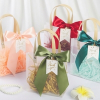 Sacs en plastique givrés pour mariage en PVC, avec étiquette de remerciement, MOQ 100 pièces, vente en gros du fabricant chinois, prêts à être expédiés