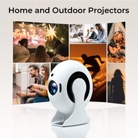 YDH-CD200 PRO 2025 Nouveau AllwinnerH713 800 Lumens 4K Projecteur Android 11 360 ° Rotation Grande Roue Auto Focus Projecteur Portable