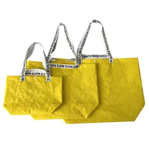 뜨거운 판매 재사용 중국 도매 저렴한 패션 쇼핑백 OEM 디자인 pp 짠 가방