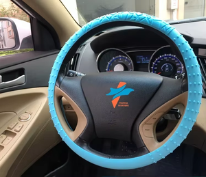 Cubierta Universal Antideslizante de Silicona para <span class=keywords><strong>Volante</strong></span>, Impermeable, Duradera, Deportiva, de Lujo, Compatible con <span class=keywords><strong>Toyota</strong></span> <span class=keywords><strong>Yaris</strong></span> Volkswagen, Otros Coches - Product Image 1