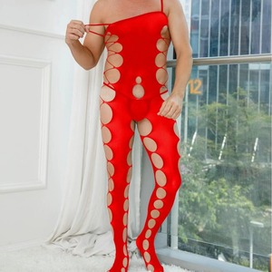 Men Sexy Fishnet Bodysuit Pantyhose Mesh <b>Top</b> <b>Tight</b> <b>Fitting</b> Hollow Out Exotic Dancewear Spring 2024 - Product Image 3
