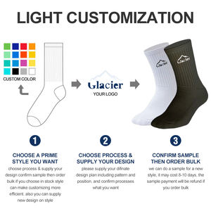 <span class=keywords><strong>Glacier</strong></span> patrón personalizado hasta la rodilla tubo largo deportes al aire libre ciclismo calcetines de compresión para hombres mujeres - Product Image 2