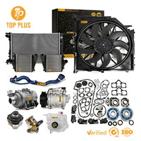 Ventilateur de refroidissement électrique TOP PLUS 17113442089 17113415181 pour radiateur BMW X3 E83 2004-2010 600W, soudure de précision, ajustement OE, usage intensif