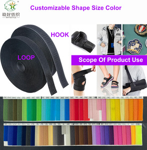Flame Retardant Heat Resistant 100% Nylon <strong>Hook</strong> <strong>Loop</strong> Tape Double Sided Adhesive For Bags Garment Shoes - Product Image 2