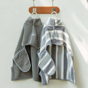 Peignoir de bain confortable pour animaux de compagnie du fabricant, livraison rapide, ensembles de toilettage doux et absorbants, peignoir gris pour chien et chat, nettoyage et bain pour animaux de compagnie - Product Image 3