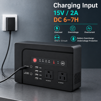 Station d'alimentation portable 146Wh 200W, alimentation 39600mAh, prise intégrée AC DC USB pour le camping, l'alimentation de secours en extérieur