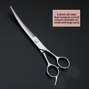 Kit de <span class=keywords><strong>ciseaux</strong></span> de toilettage pour animaux de compagnie en acier inoxydable <span class=keywords><strong>japonais</strong></span>, <span class=keywords><strong>ciseaux</strong></span> droits et courbés pour la coupe et le coiffage des poils de chien et de chien Teddy - Product Image 6
