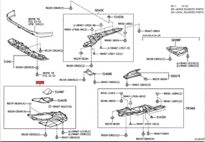 Per <span class=keywords><strong>Toyota</strong></span> RAV4 coperchio del motore posteriore 2020 piastra di protezione PP OE 51420-0R021 sotto protezione altre parti del corpo - Product Image 4