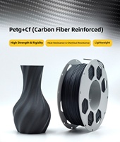 Filament d'imprimante 3D haute résistance et haute ténacité PETG 1,75 mm, bobine de 1 kg, fibre de carbone 5 % 10 % renforcée pour imprimante 3D Bambu Lab/FDM
