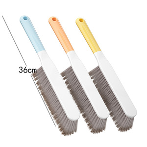 Brosse à lit à poils doux en nylon PP, pour le nettoyage domestique, canapé, tapis, balayette à poussière, bleu, orange, jaune - Product Image 5