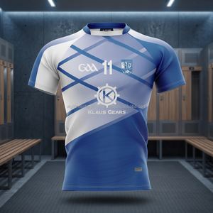 Ensemble de maillots de football GAA personnalisés de haute qualité 100% polyester Vêtements de football gaélique de meilleure qualité Service OEM pour le stock de style irlandais - Product Image 2