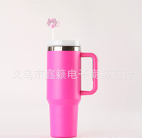 Mignon 10mm Arc Paille Topper Silicone Paille Conseils Couvre Cap pour Tasse 30 & 40 Oz Gobelets