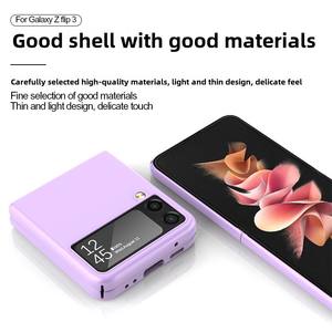 Funda protectora de color sólido mate de diseño de lujo para Samsung Z <span class=keywords><strong>Flip</strong></span> <span class=keywords><strong>3</strong></span> 4 5 6 teléfono móvil PC carcasa dura plegable - Product Image 5