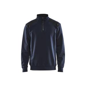 Blaklader-3353115886994XL สเวตเตอร์ซิป2โทนสีกรมท่า/ดำมีฮู้ดใส่ทำงาน7330509656600 - Product Image 1