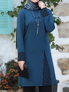 Nouvel Ensemble Deux Pièces Arabe Musulman Abaya pour Femmes Moyen-Orient Dubai, Vêtement Asiatique du Sud-Est Tendance 2024 - Product Image 3