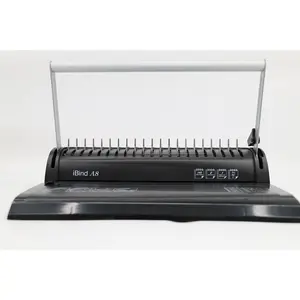 Manual 145 Sheets A4 297mm Letter Size Book 21 Hole Plastic Comb Binding Machine