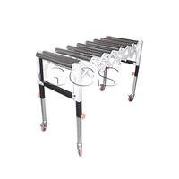 Ligne de convoyeur à rouleaux rétractable Convoyeur à gravité extensible Acier inoxydable Acier au carbone Système de convoyeur complet