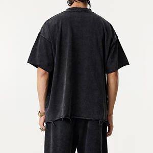 Camiseta Casual de Algodón 100% para Hombre, Estilo Hip Hop, Color Sólido, Manga Corta, Suave, Transpirable, Corte Regular, Ligera - Product Image 2