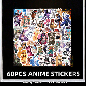 Custom PVC Die-Cut Printed Sexy Furry Anime Girl Cartoon Animal Waifu Graffiti <strong>Stickers</strong> <strong>for</strong> Car Phone Laptop Promotional - Product Image 2