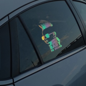 <span class=keywords><strong>Pegatina</strong></span> <span class=keywords><strong>Personalizada</strong></span> Autoadhesiva para Interiores de Automóviles con Diseño de Bebé, Vinilo Impermeable, Accesorio Decorativo para Automóviles - Product Image 3