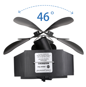 Quạt sưởi đốt củi và dầu hỏa bán chạy, góc rộng 46 độ, tiết kiệm năng lượng, 4 cánh, dùng cho lò sưởi - Product Image 5