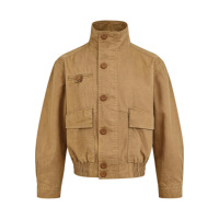 Blouson bomber homme en cuir véritable, col montant, en daim noir, coupe ajustée, avec fermeture boutonnée, style décontracté, teinture unie, finition enduite