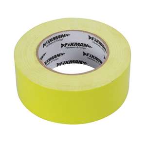 Fixman Heavy Duty Duct Tape Amarillo Brillante 50mm x 50m - Product Image 1